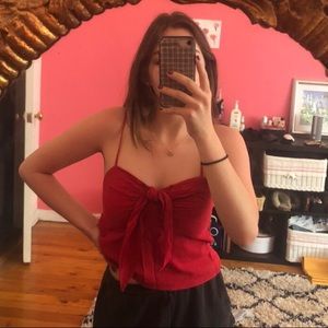 BRANDY MEVILLE TIE TOP